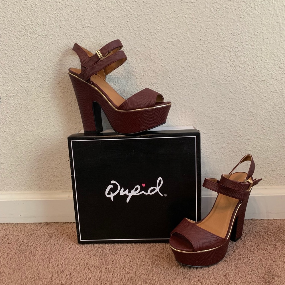 Burgundy Heels